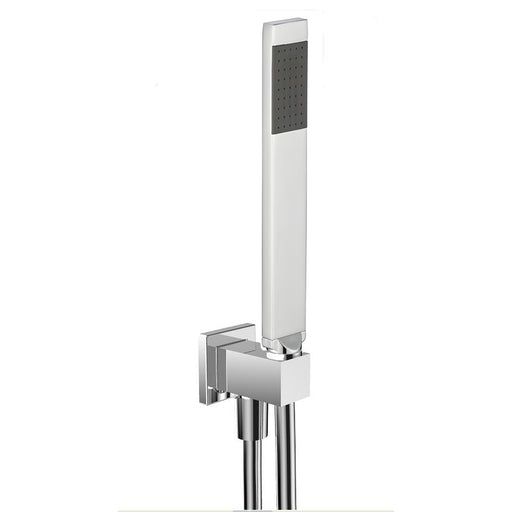 Kit doccia quadrato in ottone cromato con flessibile e presa acqua di Altissima Qualità by CeramicStore | Lo specialista del tuo bagno