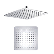 Soffione doccia quadrato 25x25 in acciaio inox spessore 4 mm con getti anticalcare in silicone by CeramicStore | Lo specialista del tuo bagno