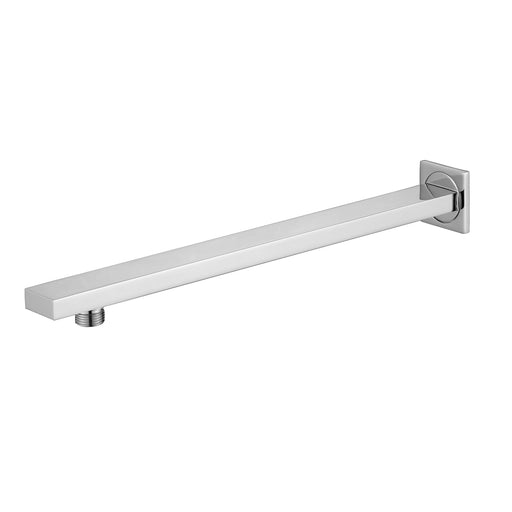 Braccio doccia quadro sottile lungo 38 cm in ottone cromato lucido by CeramicStore | Lo specialista del tuo bagno