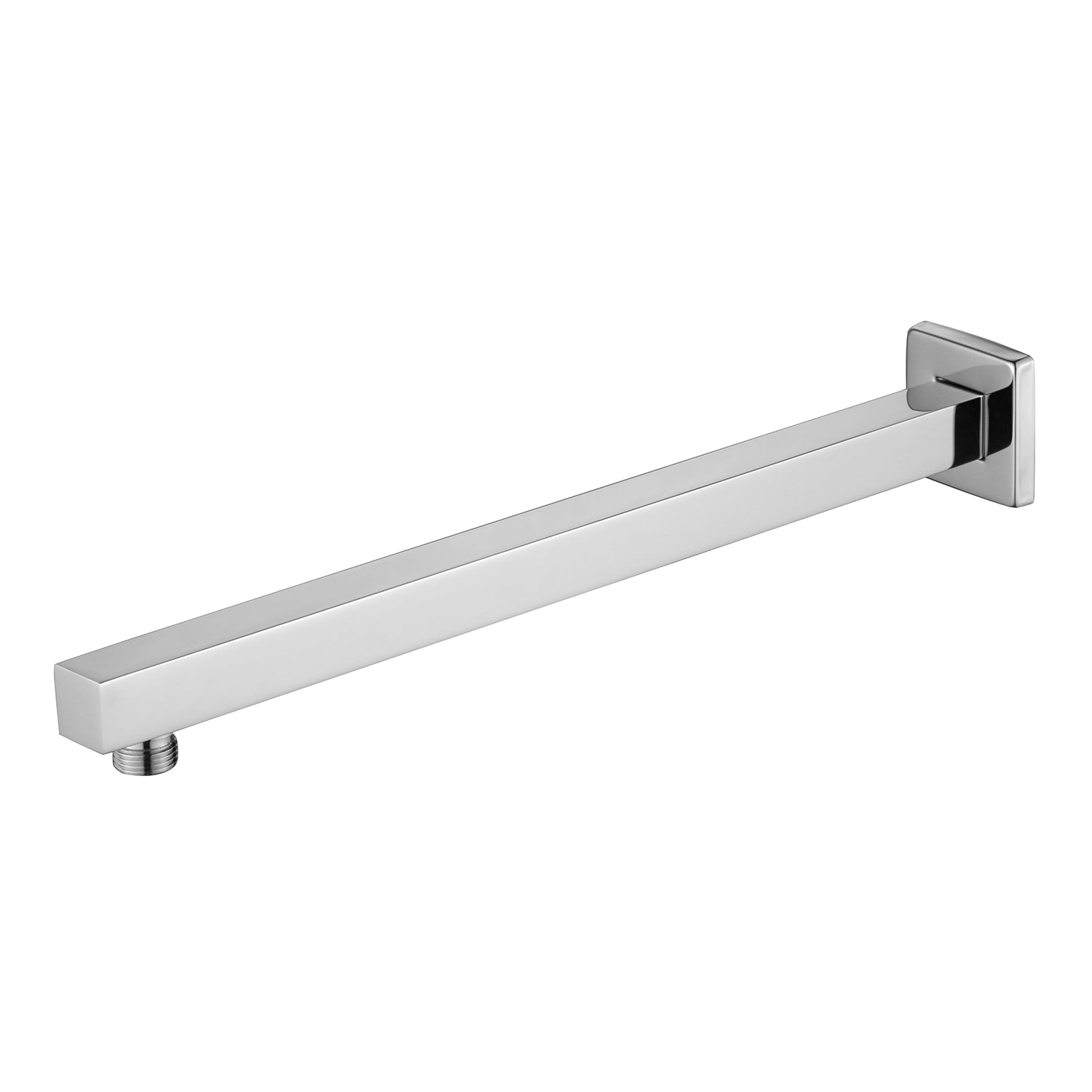 Braccio doccia di forma quadrata lungo 40 cm in ottone cromato lucido by CeramicStore | Lo specialista del tuo bagno