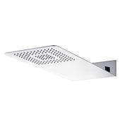 Soffione doccia rettangolare 50x22 in acciaio inox spessore 2,4 mm con ugelli anticalcare by CeramicStore | Lo specialista del tuo bagno