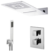 Composizione doccia con soffione 50x22 con cascata, set duplex e miscelatore termostatico 3 vie by CeramicStore | Lo specialista del tuo bagno