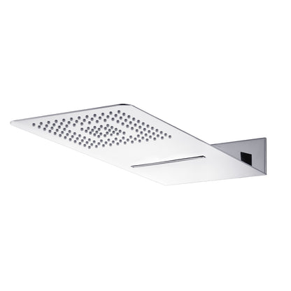 Composizione doccia con soffione 50x22 con cascata, set duplex e miscelatore termostatico 3 vie by CeramicStore | Lo specialista del tuo bagno
