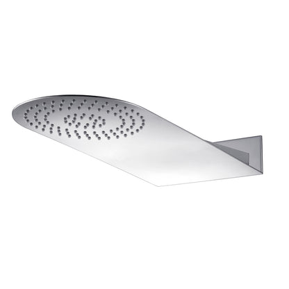 Composizione doccia con soffione tondo 50x22 acciaio inox, set duplex e miscelatore termostatico by CeramicStore | Lo specialista del tuo bagno