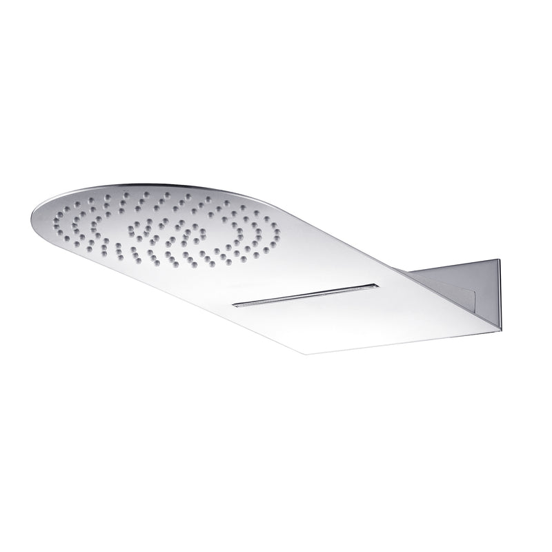 Composizione doccia con soffione 50x22 con cascata con set duplex e miscelatore termostatico by CeramicStore | Lo specialista del tuo bagno