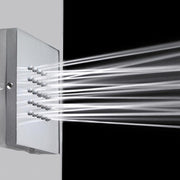 Soffione laterale quadrato per doccia Wellness Bossini Cubic Flat con ugelli anticalcare by CeramicStore | Lo specialista del tuo bagno