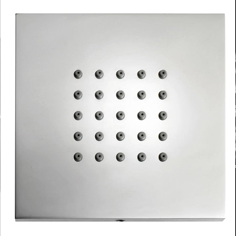 Soffione laterale quadrato per doccia Wellness Bossini Cubic Flat con ugelli anticalcare by CeramicStore | Lo specialista del tuo bagno