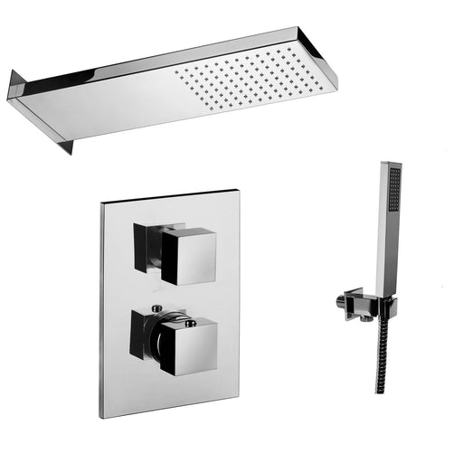 Composizione doccia Paffoni con soffione a muro, miscelatore termostatico e kit duplex by CeramicStore | Lo specialista del tuo bagno