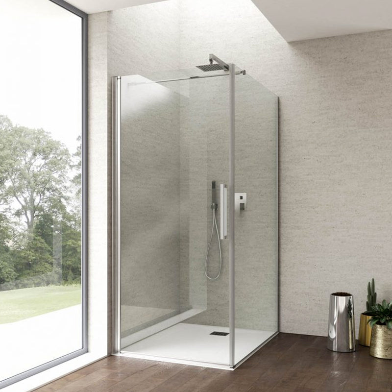 Porta doccia apertura battente reversibile per nicchia da 70 cm modello Beauty in cristallo trasparente 8 mm by CeramicStore | Lo specialista del tuo bagno