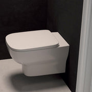 Sanitari sospesi Ideal Standard Esedra Wc + bidet + sedile slim chiusura tradizionale
