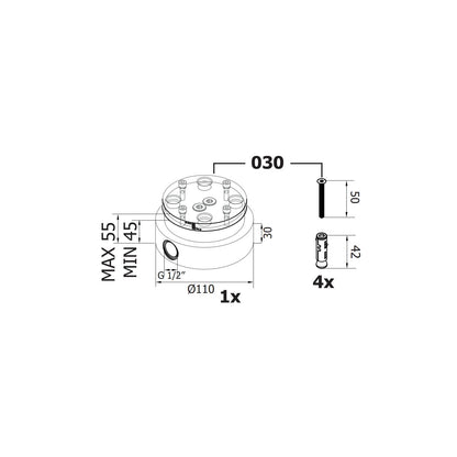 Set miscelatore lavabo a pavimento con base per il fissaggio a pavimento Cromo Paffoni by CeramicStore | Lo specialista del tuo bagno