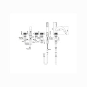 Batteria bordo vasca 5 fori serie JO codice JO044CR Cromo Paffoni by CeramicStore | Lo specialista del tuo bagno