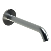 Braccio doccia a parete lungo 20 cm in acciaio inox 316L effetto spazzolato