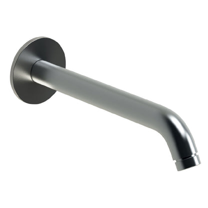 Braccio doccia a parete lungo 30 cm in acciaio inox 316L effetto spazzolato by CeramicStore | Lo specialista del tuo bagno