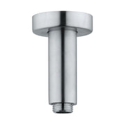 Braccio doccia a soffitto lungo 10 cm in acciaio inox 316L effetto spazzolato by CeramicStore | Lo specialista del tuo bagno