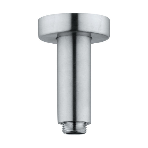 Braccio doccia a soffitto lungo 10 cm in acciaio inox 316L effetto spazzolato by CeramicStore | Lo specialista del tuo bagno