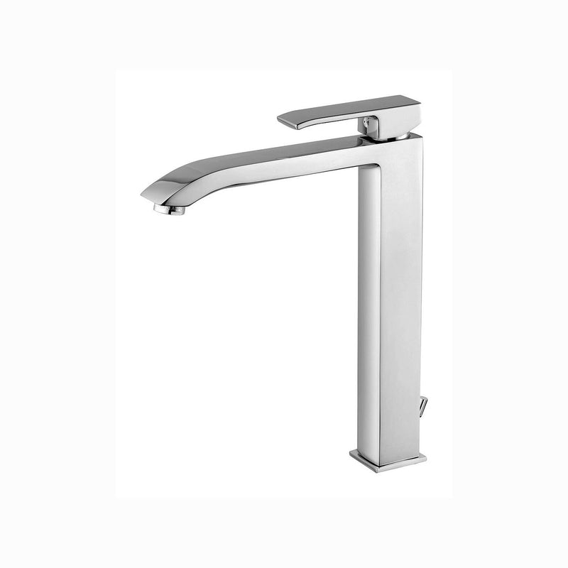 Miscelatore lavabo con scarico clic-clac serie Level codice LES081KCR Cromo Paffoni by CeramicStore | Lo specialista del tuo bagno