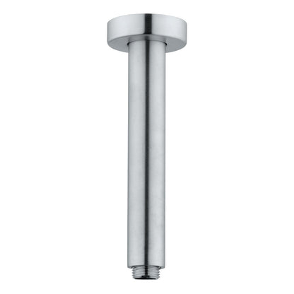 Braccio doccia a soffitto lungo 30 cm in acciaio inox 316L effetto spazzolato by CeramicStore | Lo specialista del tuo bagno