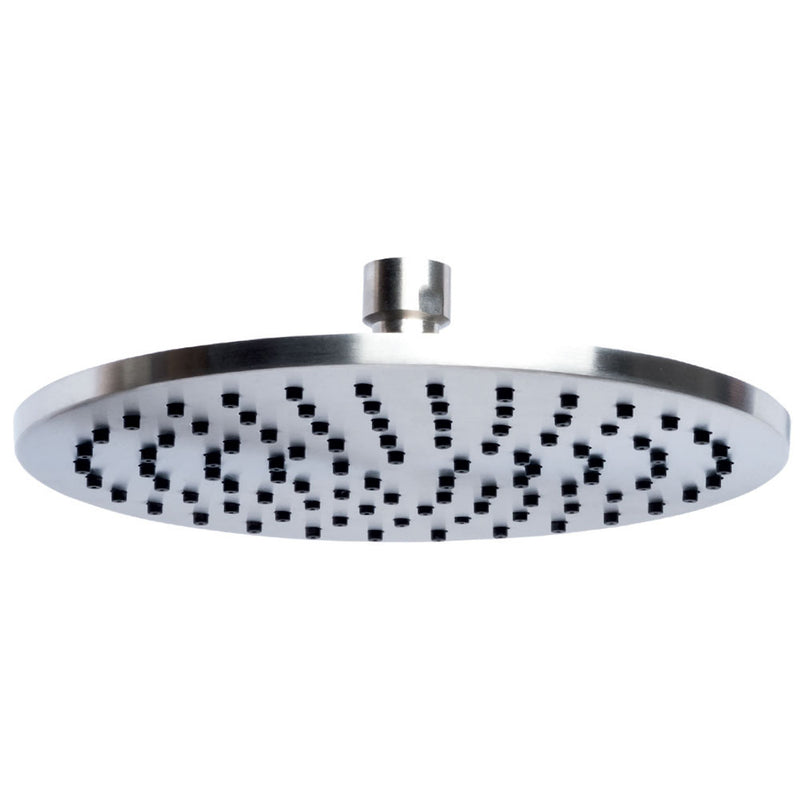 Soffione doccia tondo diametro 20 cm in acciaio inox 316L ispezionabile con ugelli anticalcare