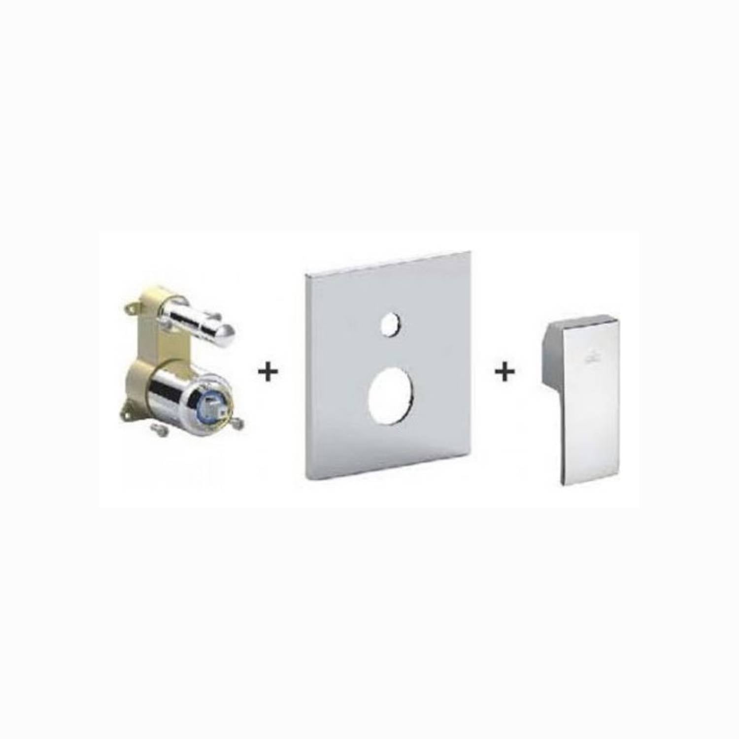 Miscelatore incasso con deviatore PBOX 015 codice LESBOX015CR piastra ABS leva serie Level Cromo Paffoni by CeramicStore | Lo specialista del tuo bagno