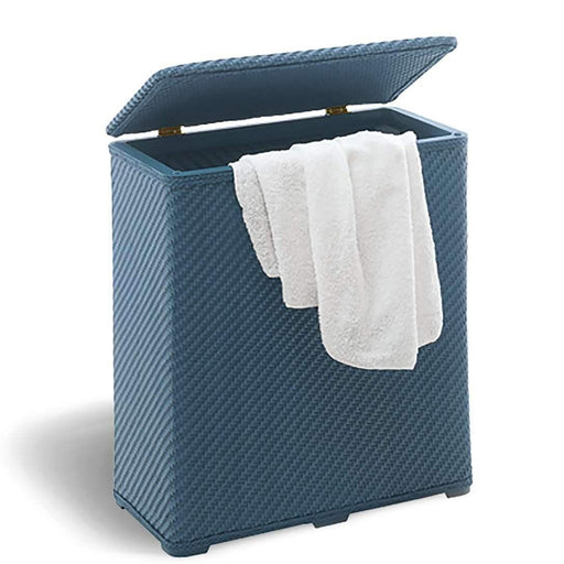 Cesto portabiancheria modello Ambrogio di Gedy - Blu by CeramicStore | Lo specialista del tuo bagno