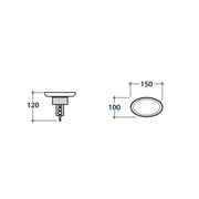Portasapone con piatto in ceramica e supporto in ottone cromato installazione a parete collezione Paestum Globo by CeramicStore | Lo specialista del tuo bagno