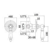Deviatore incasso per doccia retrà² con piastra in metallo cromato e maniglia ABS bianco modello Belinda- Paffoni by CeramicStore | Lo specialista del tuo bagno