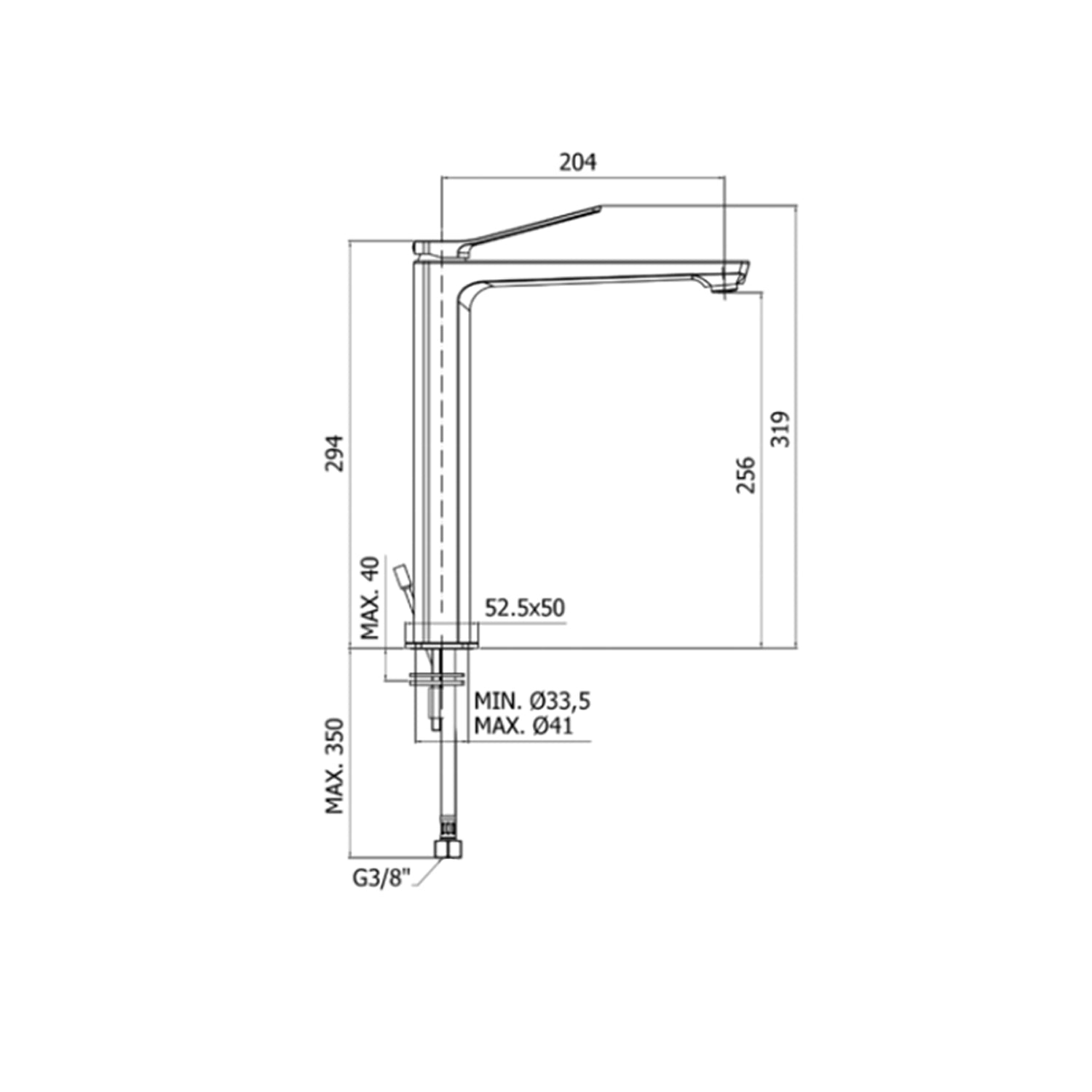 Miscelatore lavabo alto senza scarico Paffoni serie Tilt - Nero Opaco by CeramicStore | Lo specialista del tuo bagno