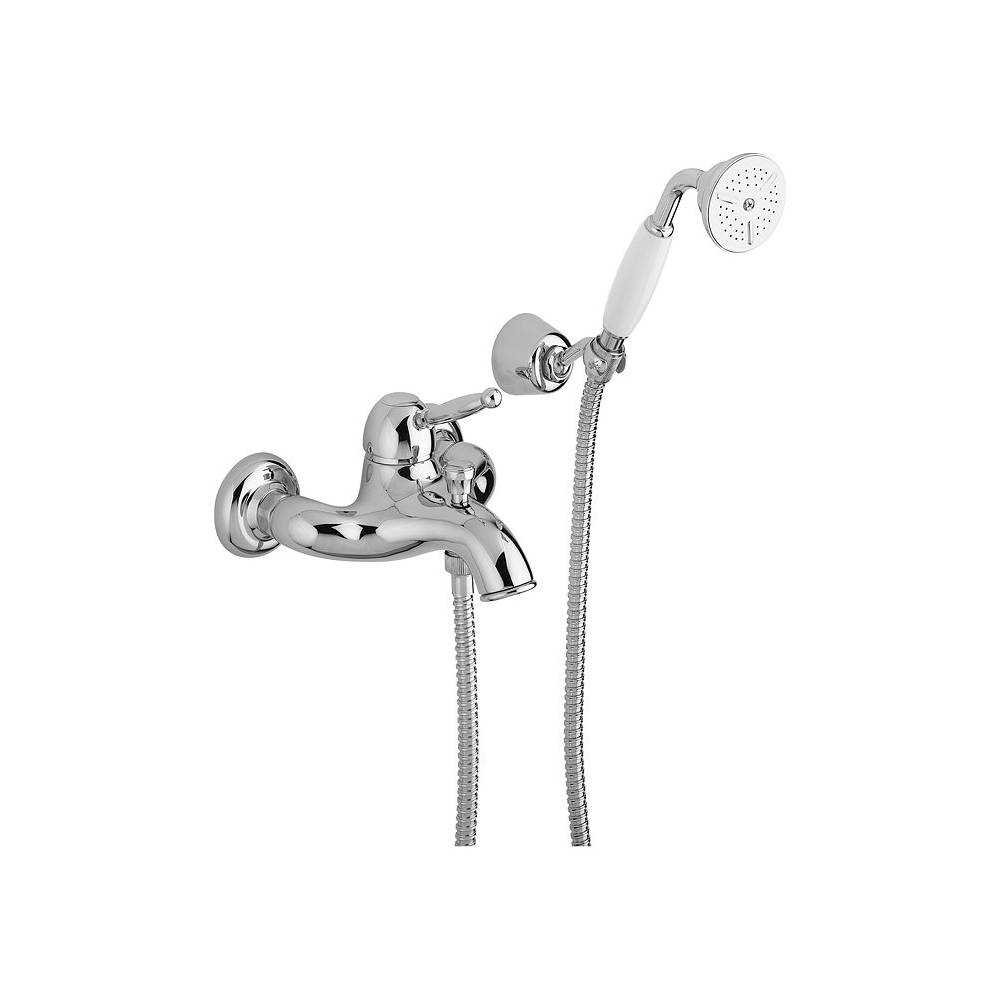 Miscelatore vasca con doccetta e deviatore serie Giorgia modello GI024CR Cromato Paffoni by CeramicStore | Lo specialista del tuo bagno