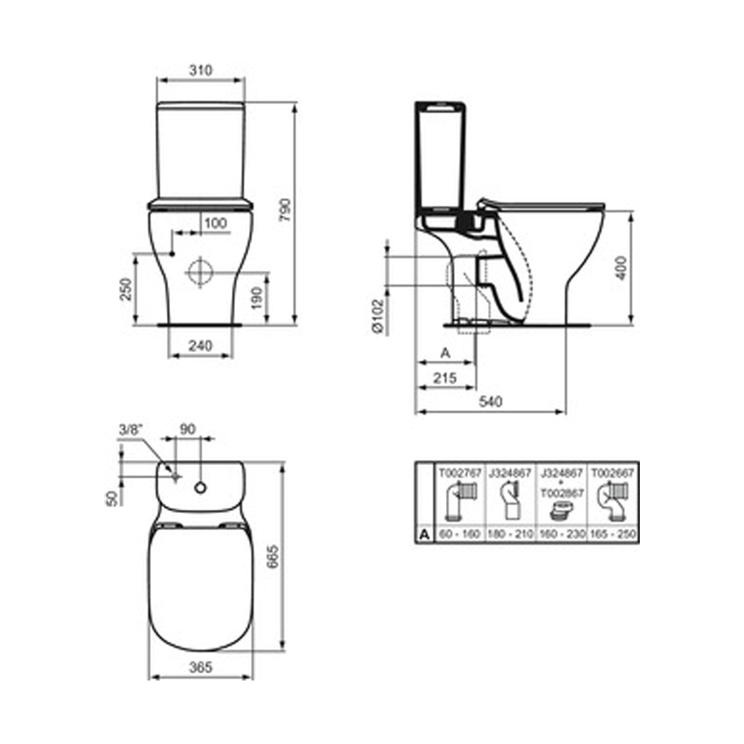 Vaso monoblocco 66