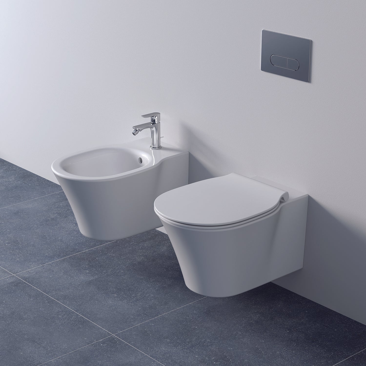 Bidet sospeso Ideal Standard Connect Air con kit fissaggio