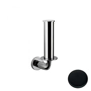 Portarotolo Verticale Nero Opaco Colombo Design collezione Basic Con fissaggio a tassello e ad incollo con kit opzionale