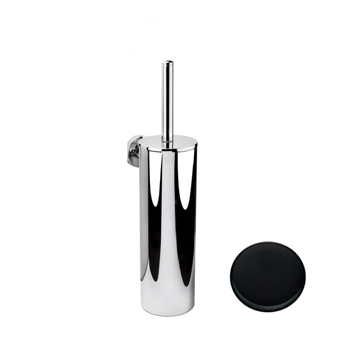 Porta scopino a muro Nero Opaco Colombo Design collezione Basic Con fissaggio a tassello e ad incollo con kit opzionale by CeramicStore | Lo specialista del tuo bagno