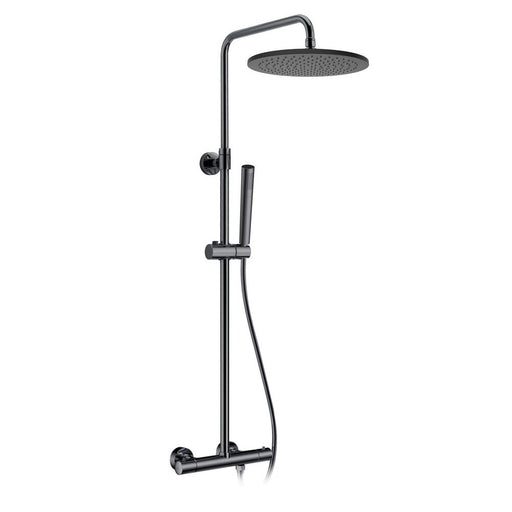 Colonna doccia con soffione ultrapiatto serie 'Round à¨lite' by GME - Titanio by CeramicStore | Lo specialista del tuo bagno