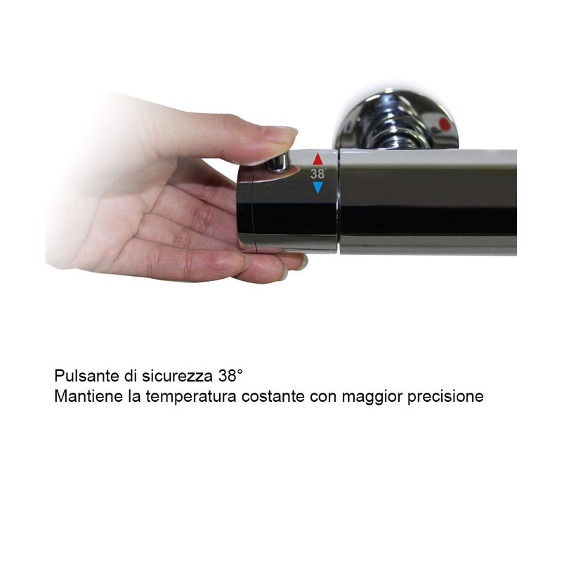 Colonna doccia con soffione ultrapiatto serie 'Round à¨lite' by GME - Titanio by CeramicStore | Lo specialista del tuo bagno