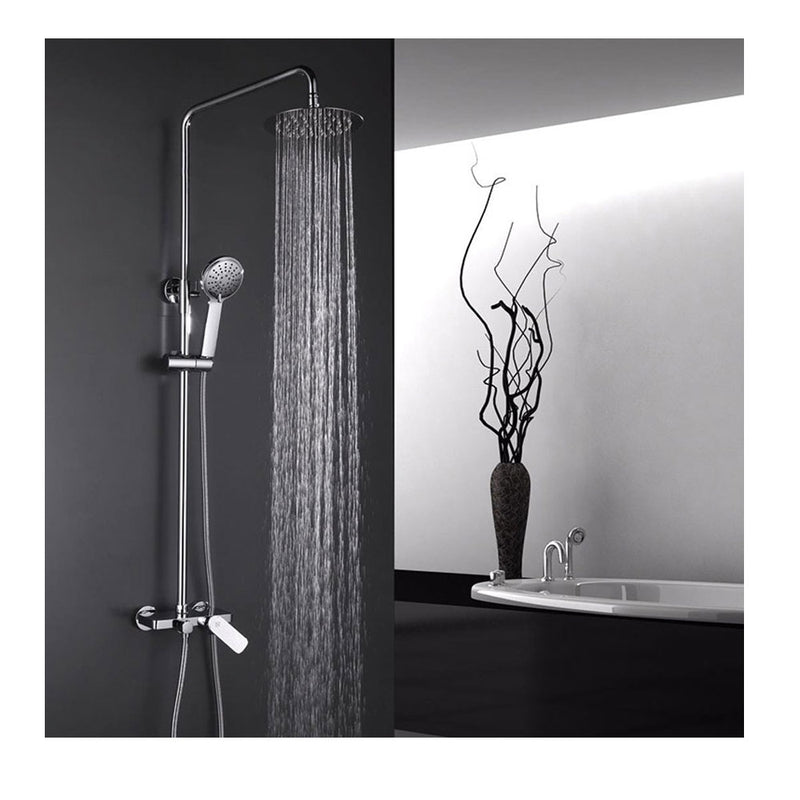 Colonna doccia con soffione ultrapiatto serie 'Cassio' by GME - Cromata by CeramicStore | Lo specialista del tuo bagno