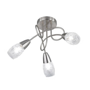 Plafoniera Colmar con 3 luci - Vetro satinato by CeramicStore | Lo specialista del tuo bagno