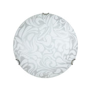 Plafoniera Daniel 30 in metallo - Bianco/Cromo by CeramicStore | Lo specialista del tuo bagno