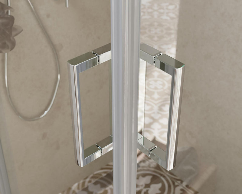 Box doccia modello Camille 80x120 cm in vetro trasparente e porte scorrevoli by CeramicStore | Lo specialista del tuo bagno