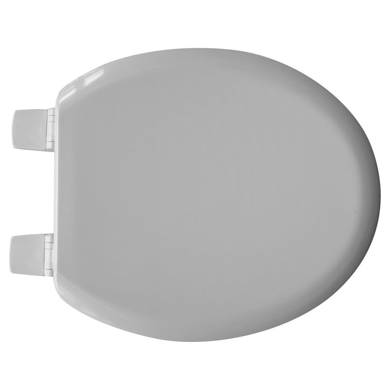 Sedile wc universale legno e poliestere Carrara & Matta Modello 5000 cerniere in plastica- Grigio