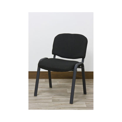 Sedia da ufficio modello Work con seduta e schienale imbottiti - Nero by CeramicStore | Lo specialista del tuo bagno