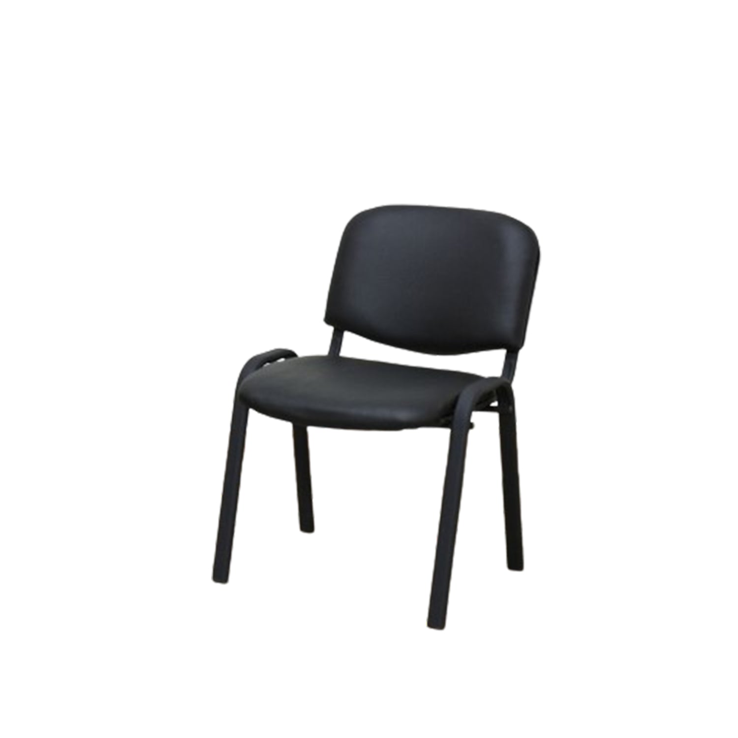 Sedia da ufficio modello Work in PVC con seduta e schienale imbottiti - Nero by CeramicStore | Lo specialista del tuo bagno