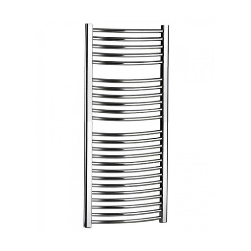 Termoarredo Curvo Roma di Lazzarini 1230x450 interasse 405 - Cromato by CeramicStore | Lo specialista del tuo bagno