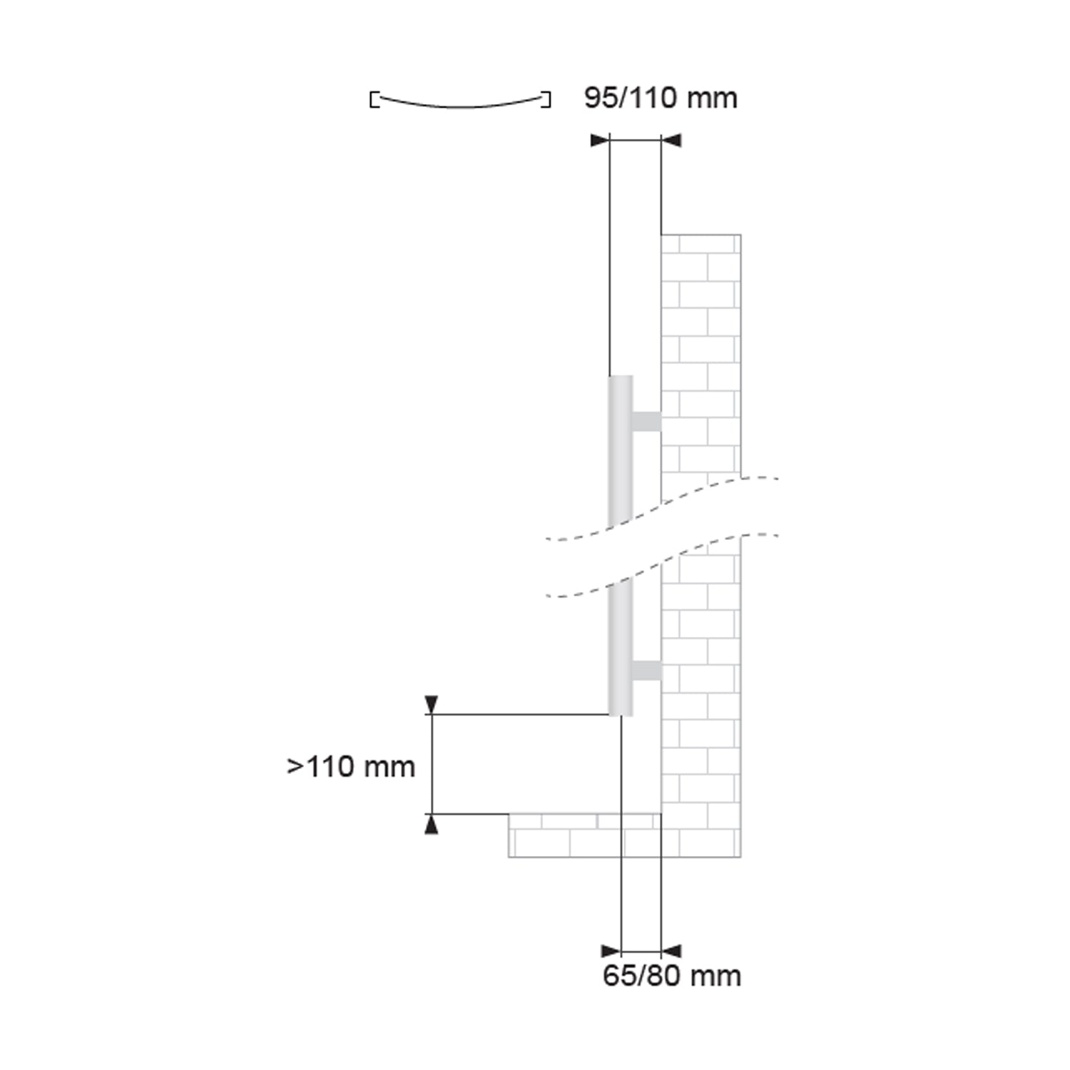 Termoarredo Curvo Roma di Lazzarini 1512x450 interasse 405 - Cromato by CeramicStore | Lo specialista del tuo bagno