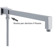 Braccio doccia 25x25mm con deviatore in ottone by CeramicStore | Lo specialista del tuo bagno
