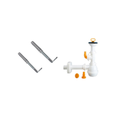 Kit completo sifone piletta e fissaggi per lavatoi di Ceramica Dolomite by CeramicStore | Lo specialista del tuo bagno