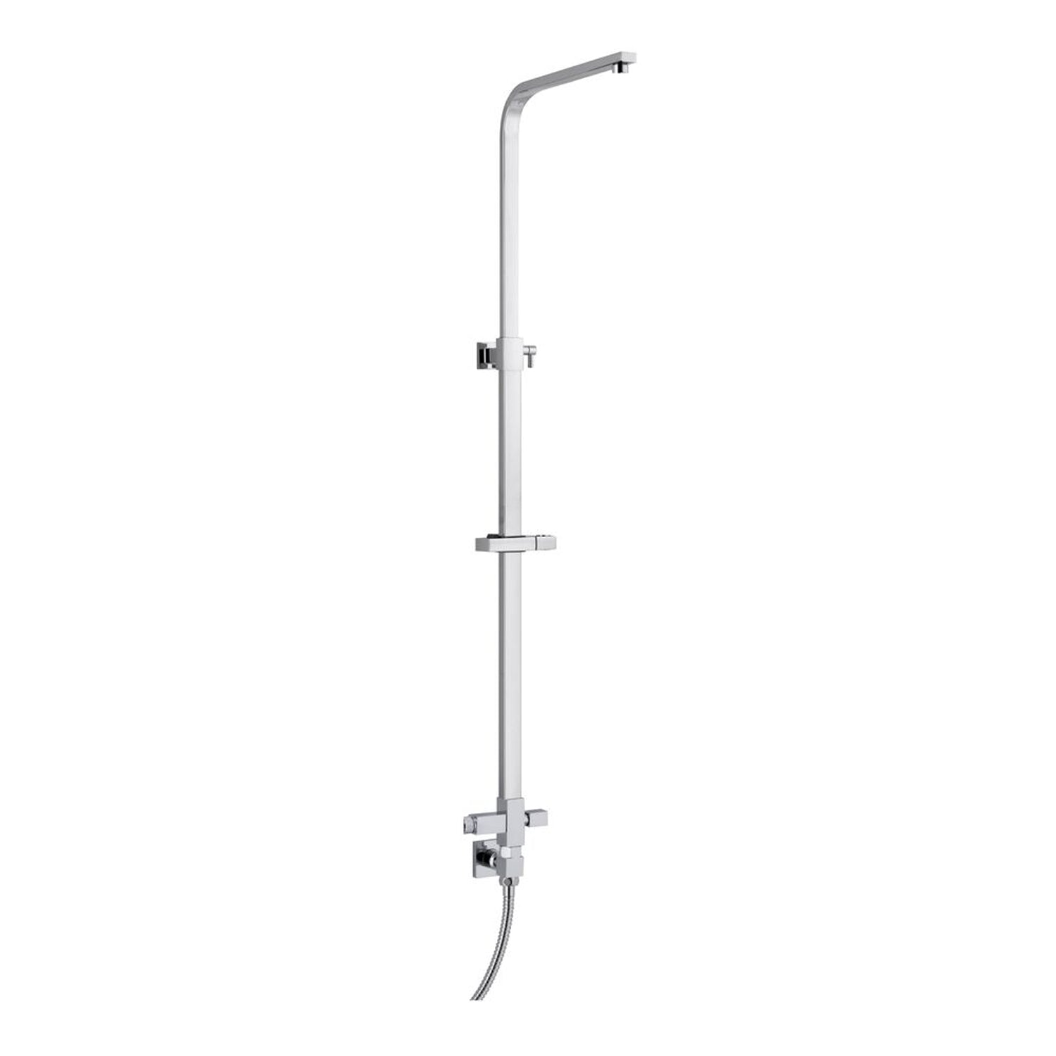 Colonna doccia rettangolare 30x18mm con deviatore e attacco flessibile by CeramicStore | Lo specialista del tuo bagno
