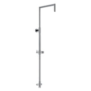 Colonna doccia tonda 2,4cm in ottone con supporto, deviatore e attacco 3/4F by CeramicStore | Lo specialista del tuo bagno