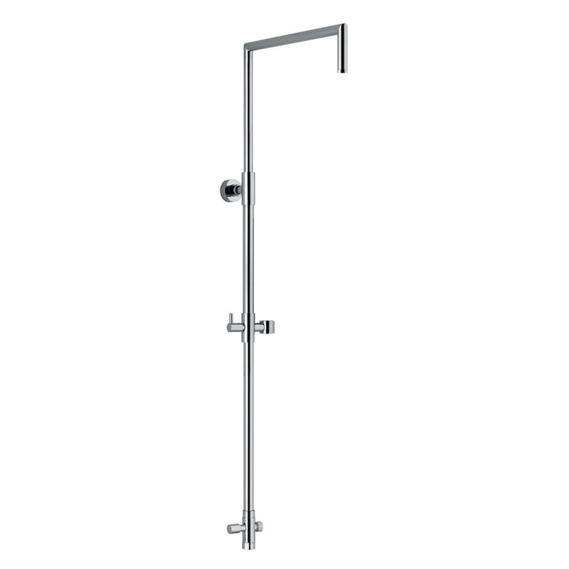 Colonna doccia tonda 2,4cm in ottone con supporto, deviatore e attacco 3/4F by CeramicStore | Lo specialista del tuo bagno