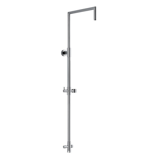 Colonna doccia tonda 2,4cm in ottone con supporto, deviatore e attacco 3/4F by CeramicStore | Lo specialista del tuo bagno